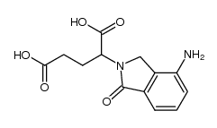 2-(4-氨基-1-氧代异吲哚啉-2-基)戊二酸结构式