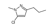 5-chloro-1-methyl-3-propyl-1H-pyrazole结构式