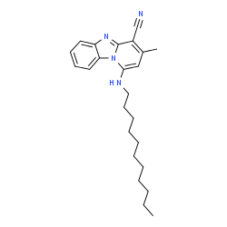 3-methyl-1-(undecylamino)benzo[4,5]imidazo[1,2-a]pyridine-4-carbonitrile结构式