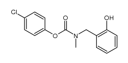 4-Chlorophenyl N-(2-hydroxybenzyl)-N-methylcarbamate结构式
