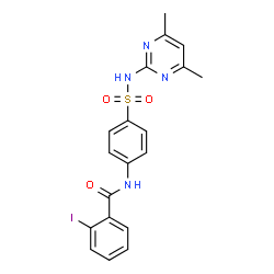 N-(4-{[(4,6-dimethyl-2-pyrimidinyl)amino]sulfonyl}phenyl)-2-iodobenzamide结构式