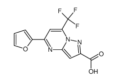 5-FURAN-2-YL-7-TRIFLUOROMETHYL-PYRAZOLO[1,5-A]PYRIMIDINE-2-CARBOXYLIC ACID structure