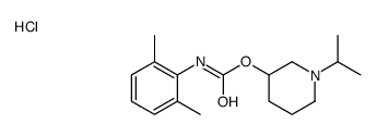 (1-propan-2-ylpiperidin-1-ium-3-yl) N-(2,6-dimethylphenyl)carbamate,chloride Structure