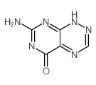 Pyrimido[5,4-e]-1,2,4-triazin-5(6H)-one,7-amino- Structure