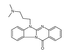 6-[3-(dimethylamino)propyl]benzimidazolo[2,1-b]quinazolin-12-one结构式