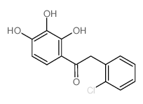 2-(2-chlorophenyl)-1-(2,3,4-trihydroxyphenyl)ethanone结构式