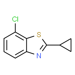 Benzothiazole, 7-chloro-2-cyclopropyl- (9CI) structure