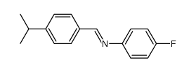 4-fluoro-N-(4-isopropylbenzylidene)aniline Structure