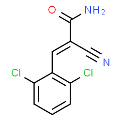 2-CYANO-3-(2,6-DICHLOROPHENYL)ACRYLAMIDE Structure