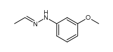 acetaldehyde 3-methoxyphenylhydrazone Structure