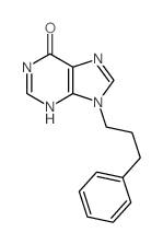 9-(3-phenylpropyl)-3H-purin-6-one结构式