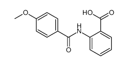 2-[(4-methoxybenzoyl)amino]benzoic acid结构式