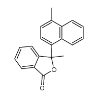 3-methyl-3-(4-methyl-naphthalen-1-yl)-3H-isobenzofuran-1-one结构式