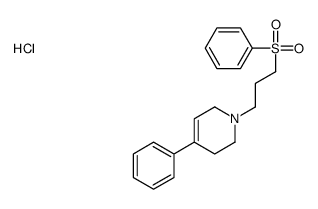 1-[3-(benzenesulfonyl)propyl]-4-phenyl-3,6-dihydro-2H-pyridine,hydrochloride Structure