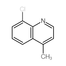 Quinoline,8-chloro-4-methyl- structure