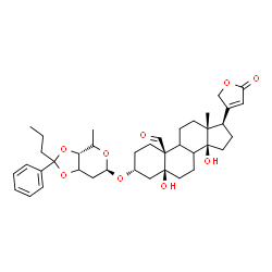 3β-[[3-O,4-O-(1-Phenylbutylidene)-2,6-dideoxy-β-D-ribo-hexopyranosyl]oxy]-5,14-dihydroxy-19-oxo-5β-card-20(22)-enolide picture