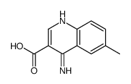 4-氨基-6-甲基喹啉-3-羧酸结构式