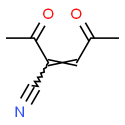 2-Pentenenitrile, 2-acetyl-4-oxo- (9CI) Structure