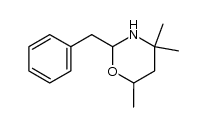2-benzyl-4,4,6-trimethyltetrahydro-(2H)-1,3-oxazine Structure