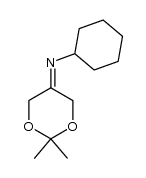 N-(2,2-dimethyl-1,3-dioxan-5-ylidene)cyclohexanamine结构式