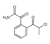 Benzeneacetamide, 2-(2-chloro-1-oxopropyl)-alpha-oxo- (9CI) Structure
