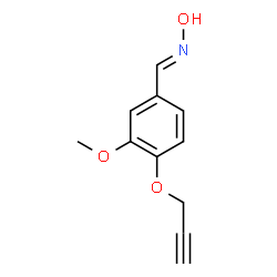 3-METHOXY-4-(2-PROPYNYLOXY)BENZENECARBALDEHYDE OXIME结构式