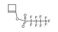 1-cyclobutenyl nonafluorobutanesulfonate Structure