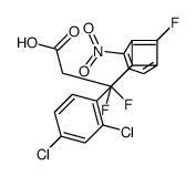 [(2,4-dichlorobenzylidene)(2-nitro-4-trifluorobenzyl)]acetic acid结构式