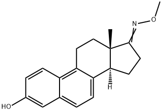 3-Hydroxy-1,3,5,7,9-estrapenten-17-one O-methyl oxime structure