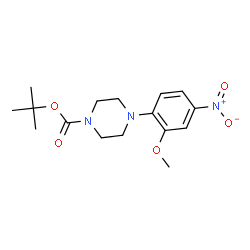 Tert-butyl 4-(2-methoxy-4-nitrophenyl)piperazine-1-carboxylate图片