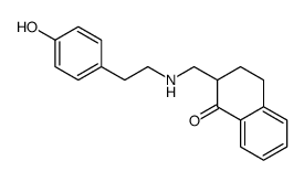 2-[[2-(4-hydroxyphenyl)ethylamino]methyl]-3,4-dihydro-2H-naphthalen-1-one Structure