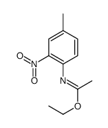 ethyl N-(4-methyl-2-nitrophenyl)ethanimidate Structure