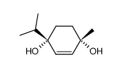 cis-1-isopropyl-4-methylcyclohex-2-ene-1,4-diol结构式