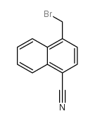 4-(bromomethyl)naphthalene-1-carbonitrile Structure