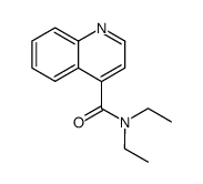 N,N-diethyl-4-quinolinecarboxamide结构式