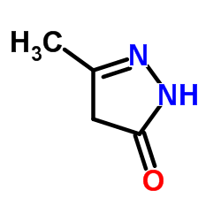 3-Methyl-3-pyrazolin-5-one Structure