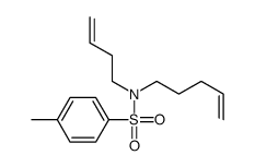 N-but-3-enyl-4-methyl-N-pent-4-enylbenzenesulfonamide结构式