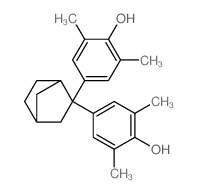 4-[2-(4-hydroxy-3,5-dimethyl-phenyl)norbornan-2-yl]-2,6-dimethyl-phenol结构式