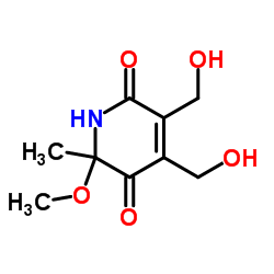 3,4-Bis(hydroxymethyl)-6-methoxy-6-methyl-1,6-dihydro-2,5-pyridinedione结构式