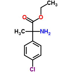 Ethyl 2-amino-2-(4-chlorophenyl)propanoate结构式