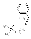 2-Pentanamine,2,4,4-trimethyl-N-(phenylmethylene)- Structure