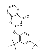 2-(2,4-Di-tert-butyl-phenoxy)-benzo[1,3,2]dioxaphosphinin-4-one Structure