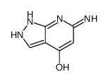 4H-Pyrazolo[3,4-b]pyridin-4-one, 6-amino-1,7-dihydro- (9CI) Structure