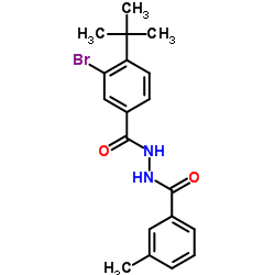 3-bromo-4-tert-butyl-N'-(3-methylbenzoyl)benzohydrazide Structure