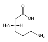 (S)-β-Lysine结构式