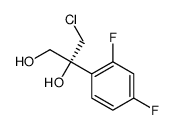 (2R)-3-chloro-2-(2,4-difluorophenyl)propane-1,2-diol结构式