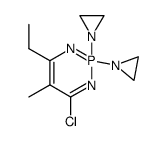 2,2-bis-aziridin-1-yl-4-chloro-6-ethyl-5-methyl-2λ5-[1,3,2]diazaphosphinine结构式