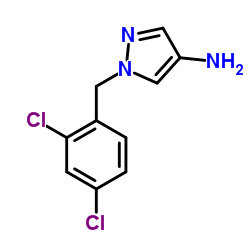1-(2,4-DICHLORO-BENZYL)-1H-PYRAZOL-4-YLAMINE结构式