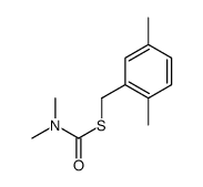 S-[(2,5-dimethylphenyl)methyl] N,N-dimethylcarbamothioate Structure