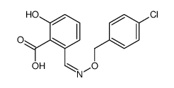 2-[[[(4-Chlorophenyl)methoxy]imino]methyl]-6-hydroxybenzoic acid Structure